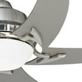 thumbnail image 3 of 52" Casa Vieja Modern Indoor Ceiling Fan with LED Light Remote Control Brushed Nickel Silver White Opal Glass for Living Kitchen Bedroom Dining Room, 3 of 8