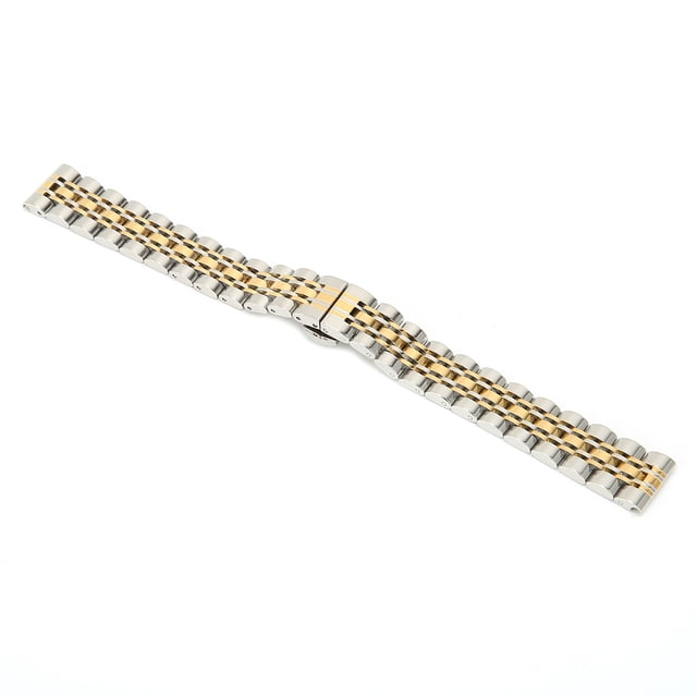 Correa de reloj correas de reloj de repuesto ajustables de acero inoxidable portátiles resistentes al desgaste doradas para aficionados para fabricantes de relojes para ANGGREK Otros