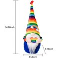 thumbnail image 2 of Rainbow Gnome Pride Gift Lucky Handmade Plush Doll Elf Decoraciones, 2 piezas Escandinavo Colorido Granja Cocina Adornos de mesa para LGBTQ Cheer Up Decoración de bandeja escalonada Fokelyi WMZY-376, 2 of 6