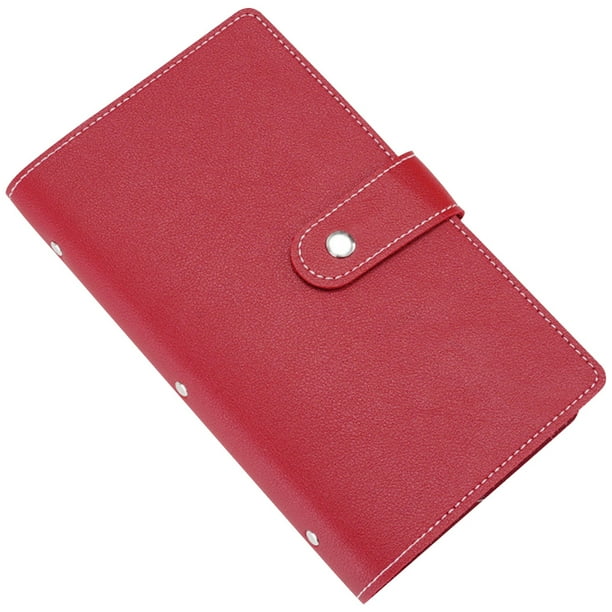 Carpeta Tarjetas Con 96 Sobres Libro Desafío Ahorro Regalos para Hombres Y Mujeres (rojo)