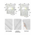 thumbnail image 6 of White Gold Marble Kitchen Curtains Sets 36 Inch Length with Valance, Modern Farmhouse Abstract Patterned Swag Valances and Tiers Curtain Set Drapes Swag Curtains for Living Room, Bathroom, Bedroom, 6 of 6