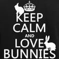 thumbnail image 3 of CafePress - Keep Calm And Love Bunnies Pajamas - Women's Short Sleeve Print T-Shirt and Pants Dark Cotton Pajama Set, 3 of 7