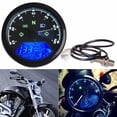 thumbnail image 2 of TFixol12000RPM 6 Gear Universal Motorcycle LCD Digital 199km/h Speedometer Odometer Backlight Motorcycle Tachometer Gauge Motorcycle Instrument for 2,4 Cylinders, 2 of 7