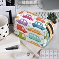 thumbnail image 7 of Rateoe Doodle Cars Pattern Double Clamshell Pen Case, Storage Organizer with Two Zipper Compartments– Holds Up to 50 Pencils & Pens, 7 of 7