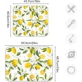 thumbnail image 3 of Lemon Leaf Dish Drying Mat for Kitchen Counter Absorbent Dish Drainer Mats Drying Pads 16"x18", 3 of 7