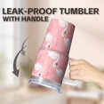 thumbnail image 5 of Flamingo Coffee Mug 20OZ with Handle Stainless Steel Insulated Tumbler Cup Leak Proof Double Wall Vacuum Design Gifts for Women Girls on Birthday Christmas Summer, 5 of 6