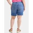 thumbnail image 2 of Terra & Sky Women's Plus Size Bermuda Short, 9" Inseam, Sizes 16W-24W, 2 of 5