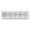 White, variant on Mission 47.5" x 11.5" White Replacement Decorative Glass Window