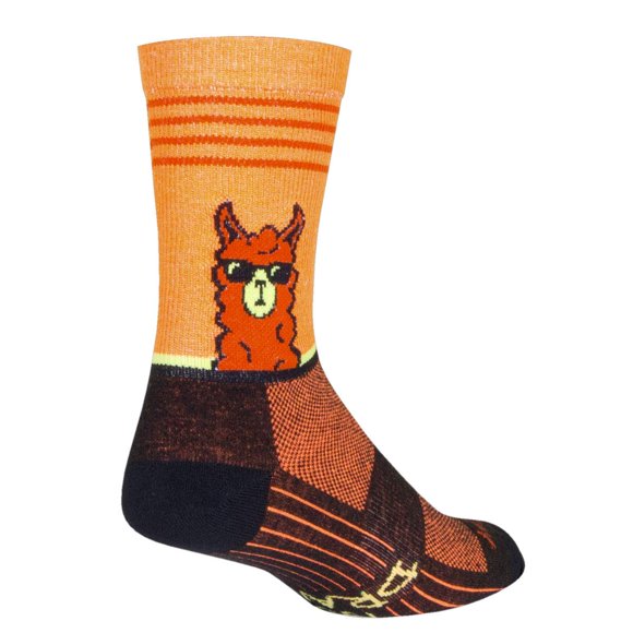 Sockguy crew 6in No Drama Llama cyclingRunning Socks (No Drama Llama - SM)