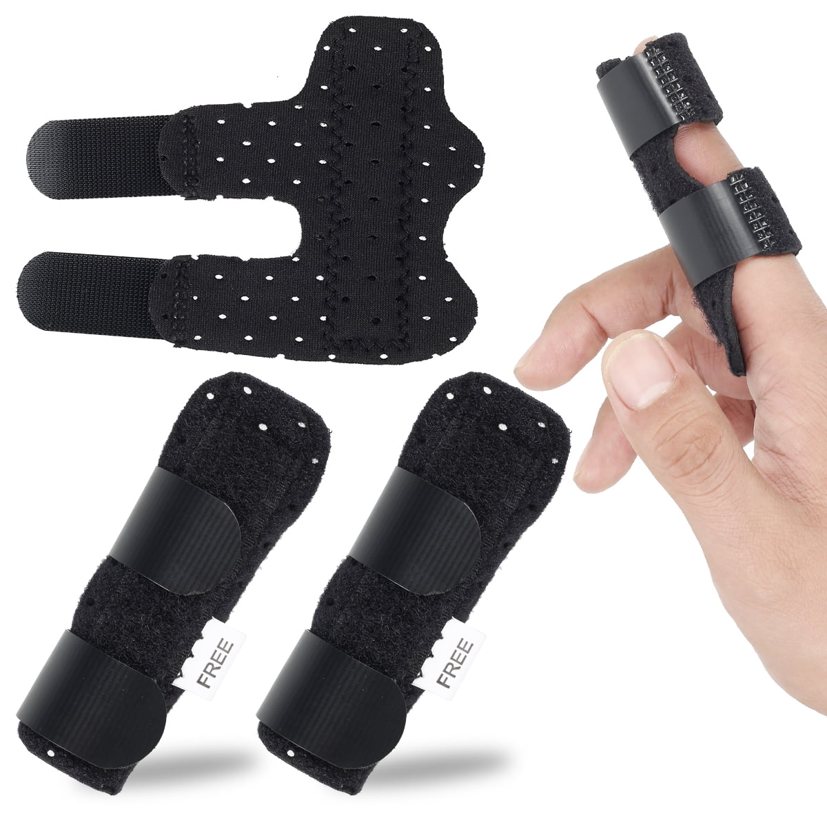 Gpoty 2 Pcs Splint Finger Finger Guard For Broken Finger Arthritis