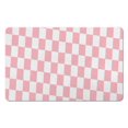 thumbnail image 1 of Classic Checkered Long Bathroom Mat (20x32 in): Non-Slip, Super Absorbent, Large Bath Rug, Soft Microfiber, Easy to Clean, Suitable for Bathroom, Bathtub, Hallway, 1 of 5