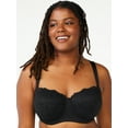 thumbnail image 2 of Joyspun Women's & Women's Plus Size Underwire Balconette Bra, Sizes 38DD to 46DDD, 2 of 4