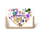 thumbnail image 1 of Marco de madera Unbranded Francia amor corazon bandera nacional Pantalla de escritorio fotográfica, 1 of 4