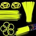thumbnail image 1 of Glow Sticks XiawalangZhuo, 8 pulgadas, color amarillo, paquete de 100 unidades, 1 of 7