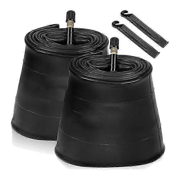 2 Pack 20X4.0 Fat Bike Tube with AV 32mm Valve, Bike Tubes with 2 Tire Levers, for Road/Mountain /E Bike