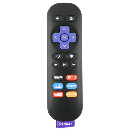 New Remote control Repaced for ROKU with Netflix Vudu Amazon YouTube CRACKLE PANDORA Shortcut