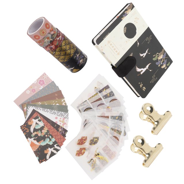 Cuadernos Estudiante Cuentas De Mano Washi, Práctico Para Usar Mano De Obra Fina Juego De Caja De Regalo De Cuenta De Mano Para El Hogar Para Regalo De Vacaciones Para La Familia EOTVIA Grúa Gui