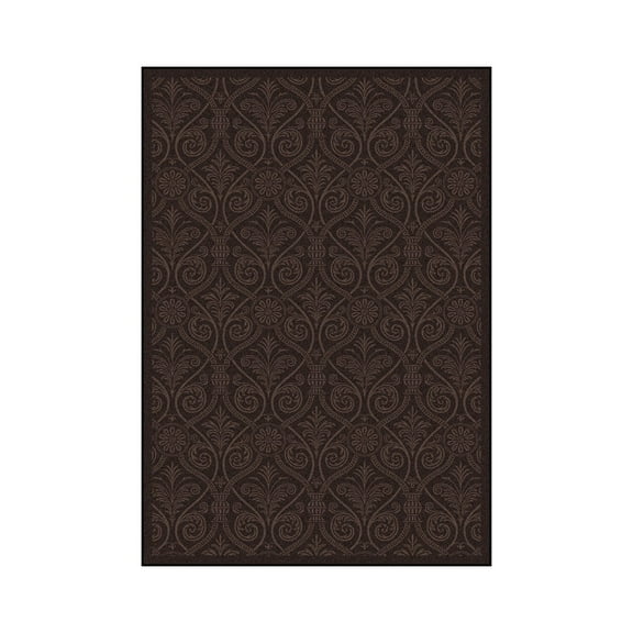 Damascus 7'8" x 10'9" Area Rug In Color Brown