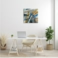 thumbnail image 2 of Stupell Home Décor Industries Abstract Blue Grey Yellow Distortion Busy Shape Arrangement 24 x 24 Designed by K. Nari, 2 of 6