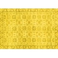 thumbnail image 1 of Ahgly Company Machine Washable Indoor Rectangle Persian Yellow Traditional Area Rugs, 7' x 10', 1 of 4