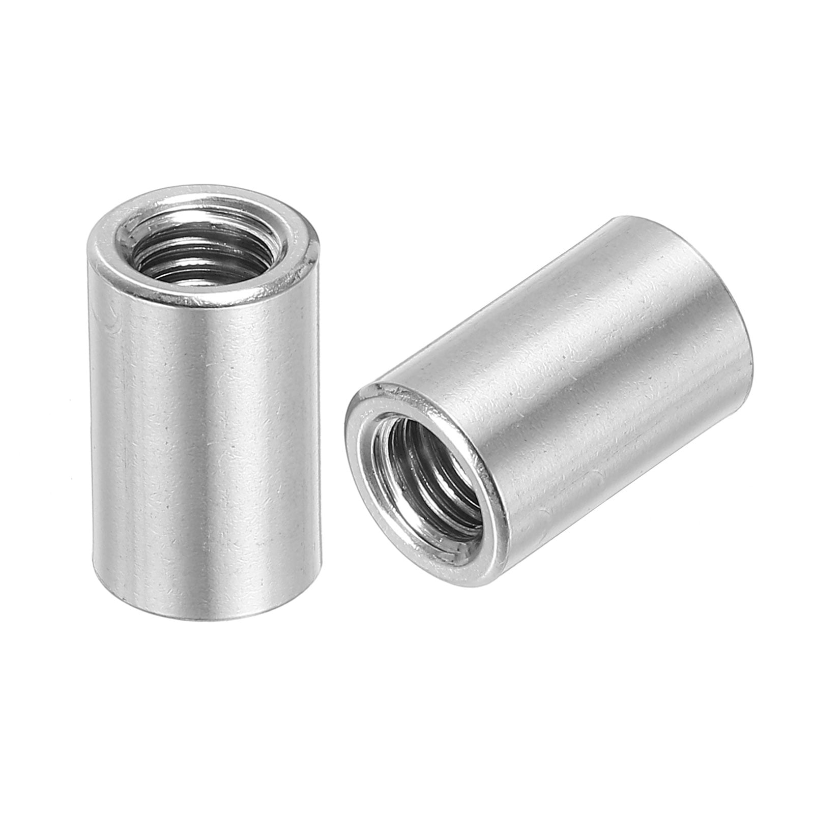 Sourcingmap M6 Round Connector Nuts, 304 Stainless Steel Coupling Nut 10.0mm/0.39inch Length,Pack Of 5 - View #8