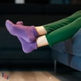 thumbnail image 3 of Hugh Ugoli Diabetic Ankle Socks, Neuropathy Support, Wide & Stretchy, Seamless Toe, 3 Pairs, Size: 09-12, 3 of 7