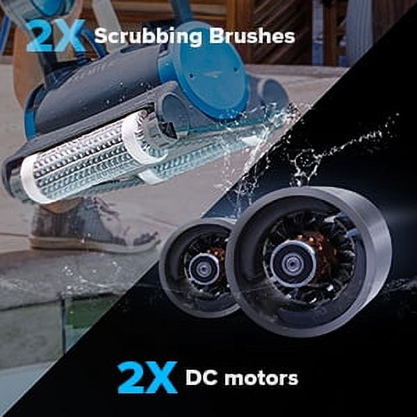 DOLPHIN Premier Robotic Pool Cleaner with Powerful Dual Scrubbing Brushes and Multiple Filter Options, Ideal for In-ground Swimming Pools up to 50 Feet.