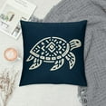 thumbnail image 2 of COMIO Ocean Decor Throw Pillow Covers Coastal Sea Turtle Pillow Cases 20x20 Nautical Beach Theme Pillow Cover for Living Room Outdoor Car Couch, 2 of 5