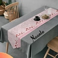 thumbnail image 5 of Dreamtimes Valentine's Day Double Sided Dog Long Polyester Table Runner 13 x 70 Inches Valentine Table Cloth Cover Placemats for Kitchen Dinning Living Holiday Wedding Party Decor, 5 of 7