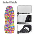 thumbnail image 5 of POLERO Groovy Heart Floral Car Seat Cover, Polyester Stretch Washable 2 Pack Front Seats for Trucks and Vans Interior Accessories, 5 of 12