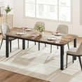 thumbnail image 4 of Kitchen Dining Table For 6~8 People, 78.7" Long Kitchen Table with Chamfer Design, Rectangle Dining Room Table For Dinner Or Meeting (Only Table), 4 of 9