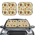 thumbnail image 2 of Bingfone Cute Owls Windshield Sun Shade 2-Piece Foldable Car Front Window Sunshade for Most Sedans SUV Truck - Small, 2 of 7