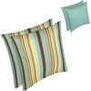 Logan Stripe Blue Seaside Throw Pillows 2-Pack