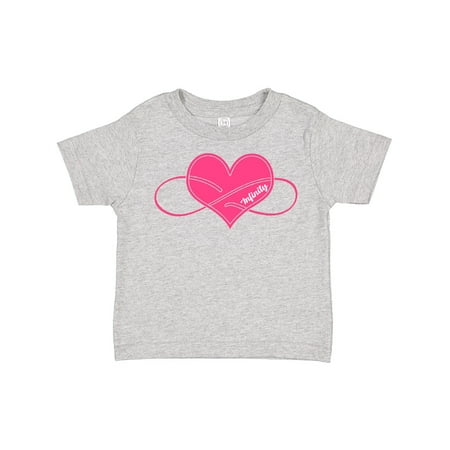

Inktastic Heart Infinity Loop Pink Gift Toddler Boy or Toddler Girl T-Shirt
