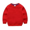 thumbnail image 3 of Hiijoy Little Boys Casual Sweatshirt Solid Color Crewneck Pullover Top Spring Dailywear, 3 of 3