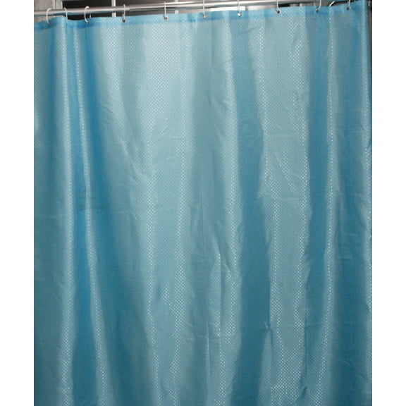 "JUPA Place Waffle Jacquard Polyester Fabric Shower Curtain - Modern Boho Farmhouse Design- Heavy Duty & Machine Washable-Waterproof & Mildew Resistant- Includes 12 Hooks 72x 72 inches