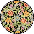 thumbnail image 2 of Safavieh Chelsea Endika Floral Area Rug, Black, 5'6" x 5'6" Round, 2 of 10