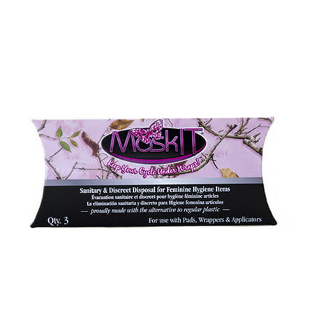 MaskIT Pouch for Pads Method of Disposal For Used Feminine Hygiene Products (3 Pack) -