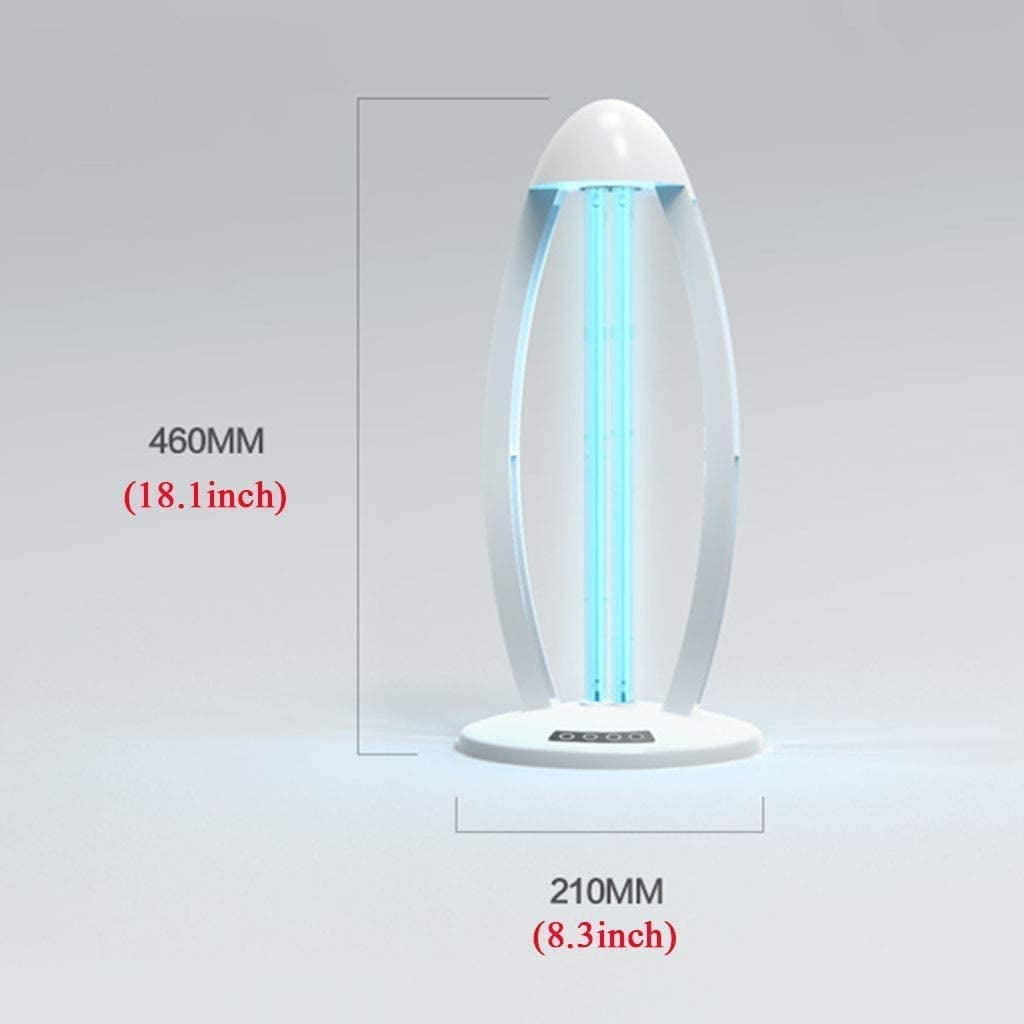 UV Germicidal Lamp, 110V 36W UVC Light with Remote Control, Portable