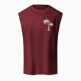 thumbnail image 4 of UAYOTSE Mens Summer Vacation Beach Print Top Vest Sleeveless Top,Sizes 3XL, 4 of 4