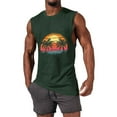 thumbnail image 1 of Camiseta sin mangas de cuello redondo para hombre, informal, a la moda, con estampado, deportiva, de poliéster, 1 of 5