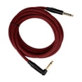 thumbnail image 3 of Cable de amplificador de guitarra eléctrica JORINDO, Cable de Audio para guitarra, Cable de instrumento de 6,35 MM, cabezal chapado en oro con carcasa negra JD6217, 3 of 8