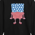 thumbnail image 3 of SpongeBob SquarePants - Silhouette Stars Stripes - Toddler & Youth Long Sleeve Graphic T-Shirt, 3 of 6