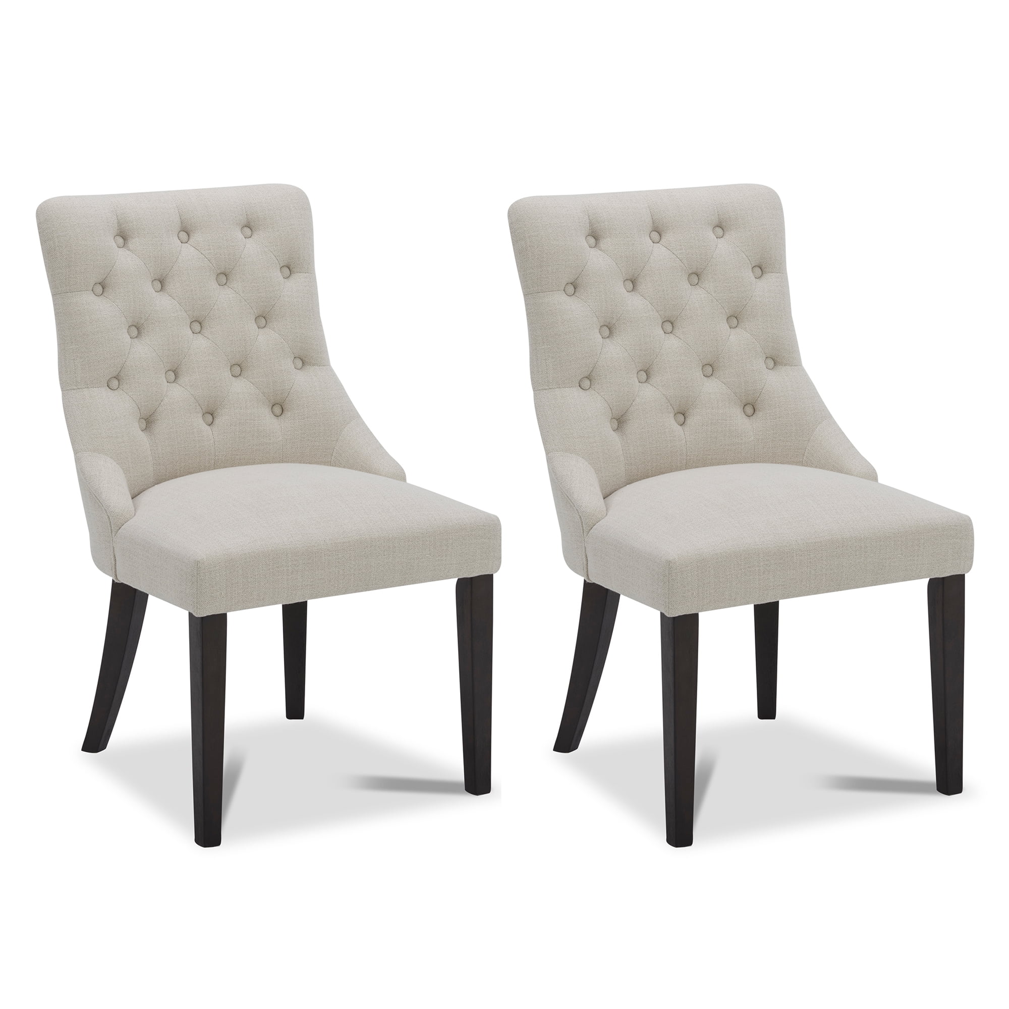 CHITA Dining Chairs Set of 2 with Wood Legs, Upholstered Kitchen Chair