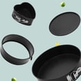 thumbnail image 4 of Billuyoard Molde para hornear de Metal antiadherente con fondo extraíble, moldes para pasteles de acero al carbono negro, bandeja para hornear pasteles, Almacenamiento y organización del hogar Billuyoard HA022754-00, 4 of 6
