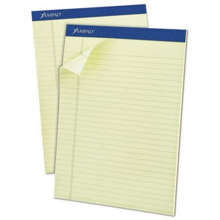 Ampad Legal Pad - Ampad - Pastel Pads, Legal Rule, Letter, Green Tint, Micro Perfed, 50-Sheets, Dozen 20-375 (DMi DZ