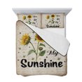 thumbnail image 7 of Vintage Sunflowers Full Size Down Alternative Comforter, Lightweight Comforter Quilt Bedding Set with Pillow Shams You Are My Sunshine Farmhouse Floral All Seasons Bed Comforter Duvet Insert 78"x90", 7 of 7