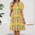 thumbnail image 2 of Miss Frizzle In A Pickle Magic School Bus Short Sleeve Dress Women Summer Evening Dresses Ladies Sundress, 2 of 7