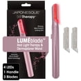 thumbnail image 2 of SKINTherapy LumeBlade Facial Dermaplane Razor with Soothing, Red Light Therapy at the Blade, Includes 2 Replacement Blades, 2 of 5