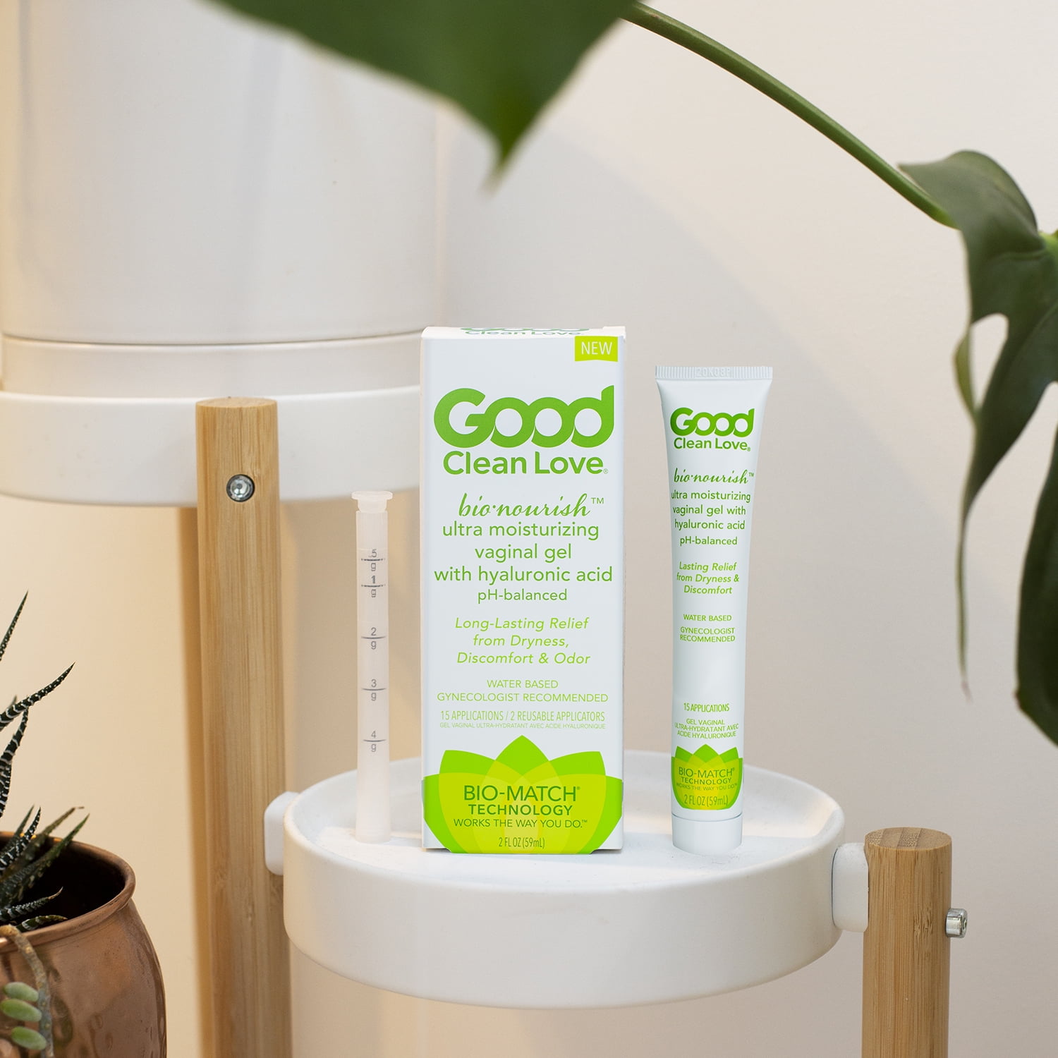 Good Clean Love: BioNourish® Ultra Moisturizing Vaginal Gel with Hyaluronic Acid, 2 oz